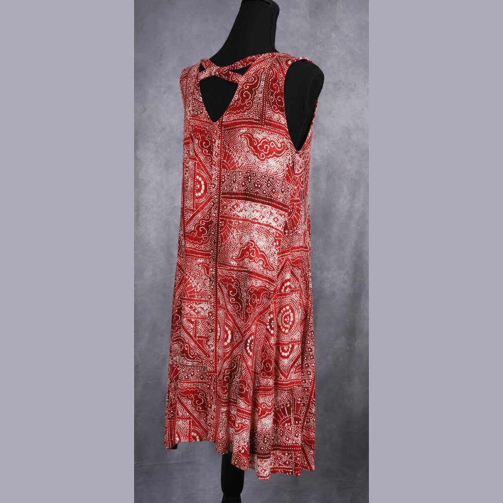Style & Co Red Sleeveless Dress